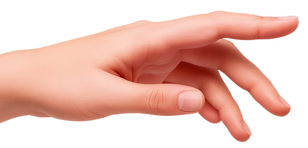 Human hand reaching out